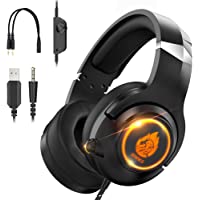 Los mejores  - Znines Cascos PS4- para PS4- PS5- Xbox One- Nintendo Switch- PC- Mac- Ordenador portátil- Auriculares para Juegos con…